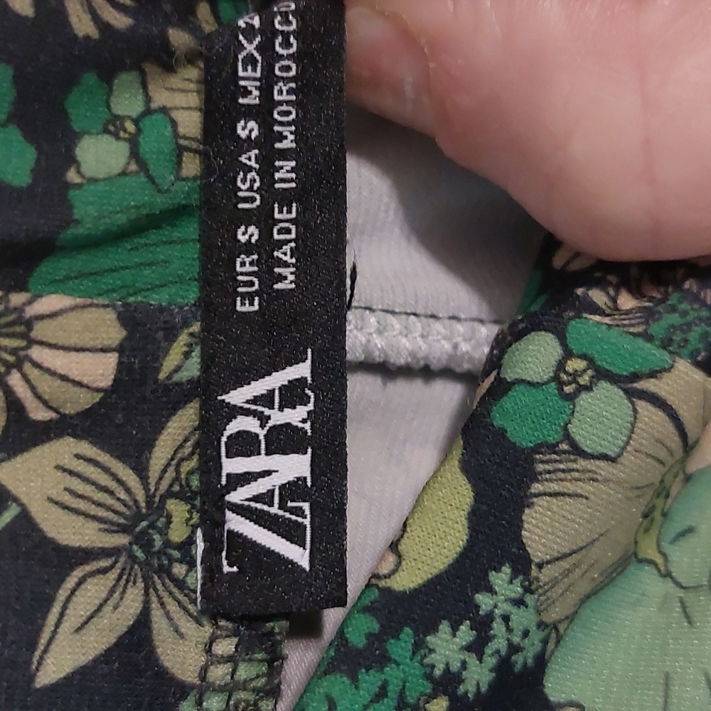 Zara Floral Flare-Leg Pants - Picture 5 of 7